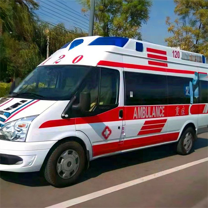河南郑州新密出租救护车租赁到驻马店市长途救护车