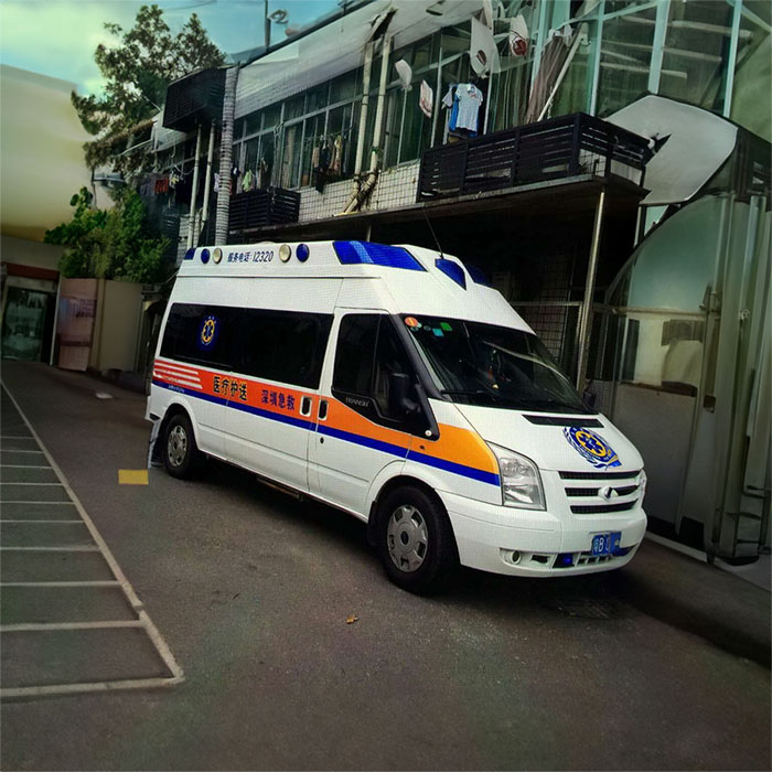 河南郑州二七区救护车出租到开封市顺河回族区救护转运车费