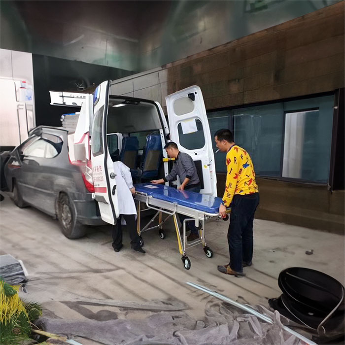 郑州市荥阳私人救护车出租到三门峡市陕县救护车病人转运-救护车出租