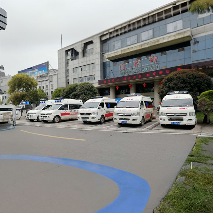 郑州市二七救护车出租转运到三门峡市市辖区病人转院救护车费用