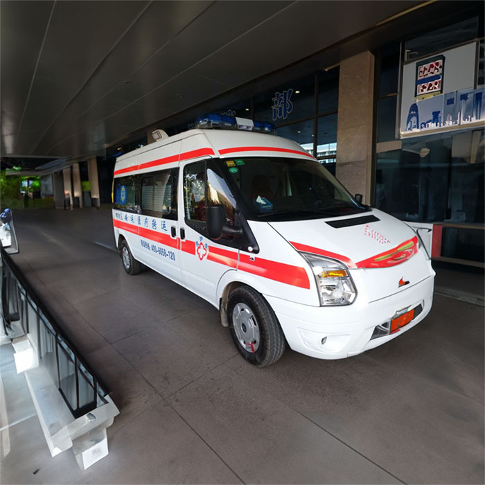 上街预约私人救护车租赁到河南省洛阳医学高等专科学校附属医院 120救护车出租费多少钱