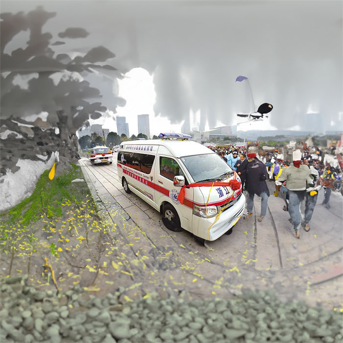 河南巩义私人救护车出租到郑州市新密市救护车长途转运出租