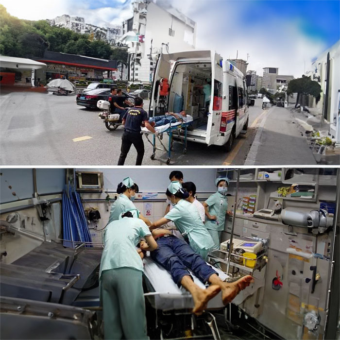 河南二七租私家救护车转院到河南漯河市人民医院 救护车哪里有出租