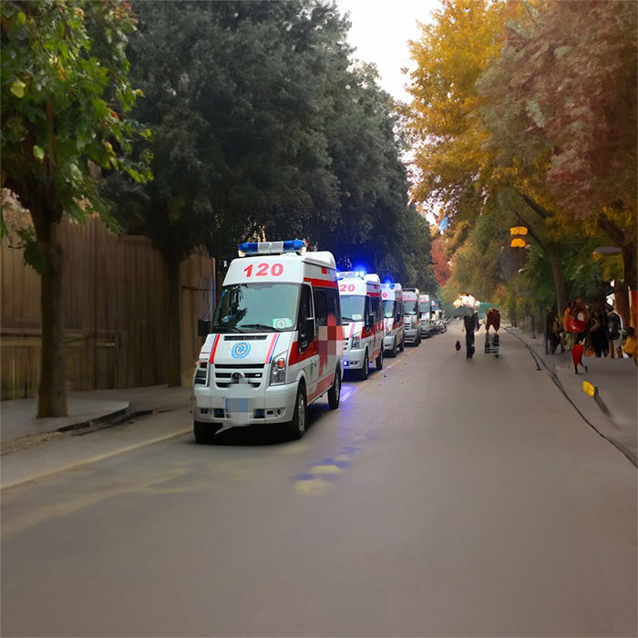 郑州市二七跨省救护车转院到许昌市市辖区救护车出租