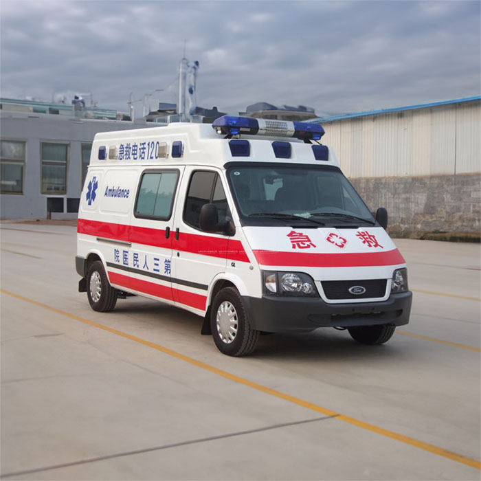 河南郑州二七区私人救护车护送到平顶山市舞钢市救护车出租转运中心